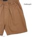 Short homme CHALLENGER BIVOUAC3 camel marron : le confort absolu du pur coton à taille élastiquée-4
