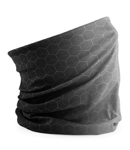 Echarpe tubulaire - tour de cou avec motifs géométriques - B904 - gris