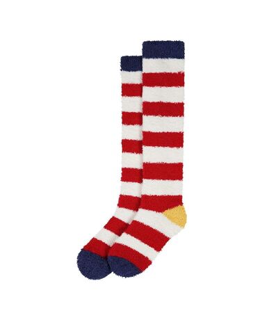 Chaussettes Hauteur Genoux Femme Rouge Lazy Jacks