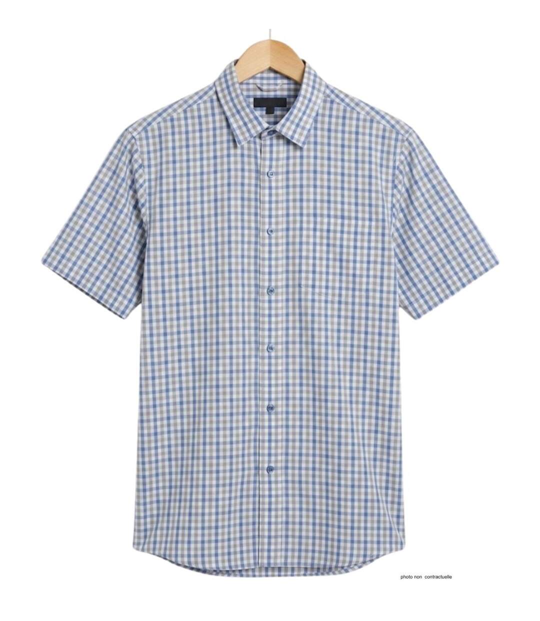 Chemise manches courtes 1 poche poitrine CH4041-2