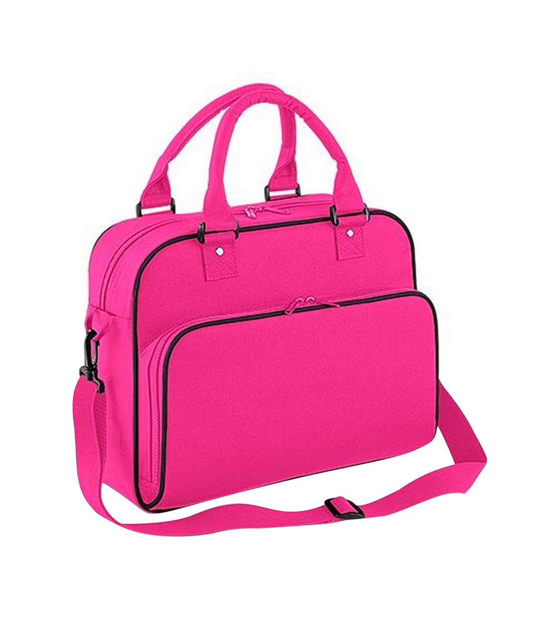 Sac De Danse Messager 15 Litres Taille Unique Fuchsia Noir Bagbase-1