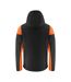Mens Prime Soft Shell Jacket Black Orange Printer-2