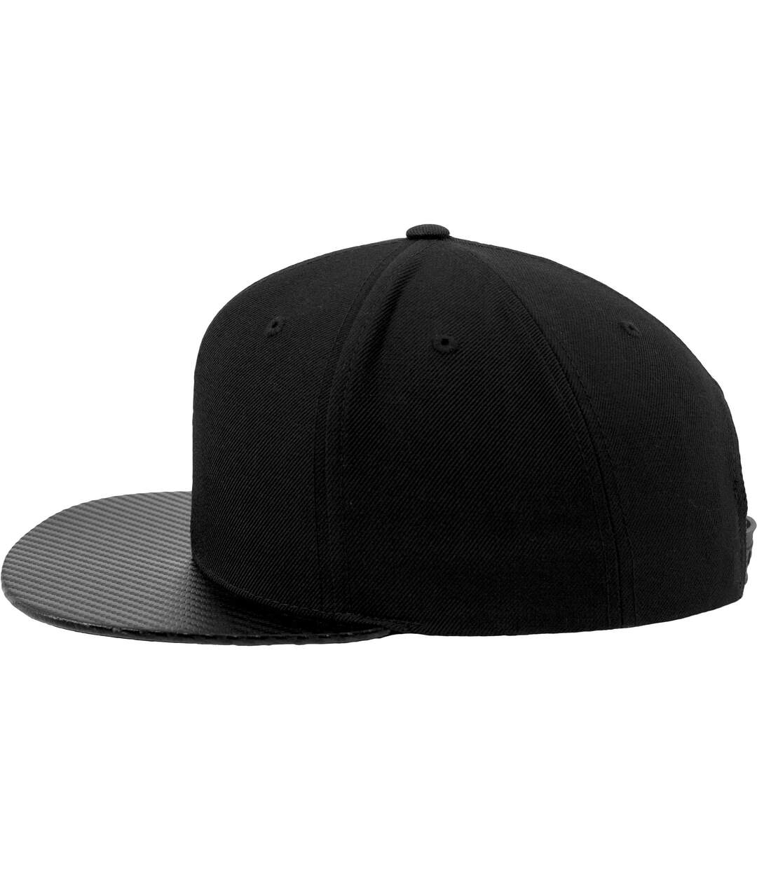 Flexfit By  Unisex Carbon Snapback Cap Black Yupoong-3