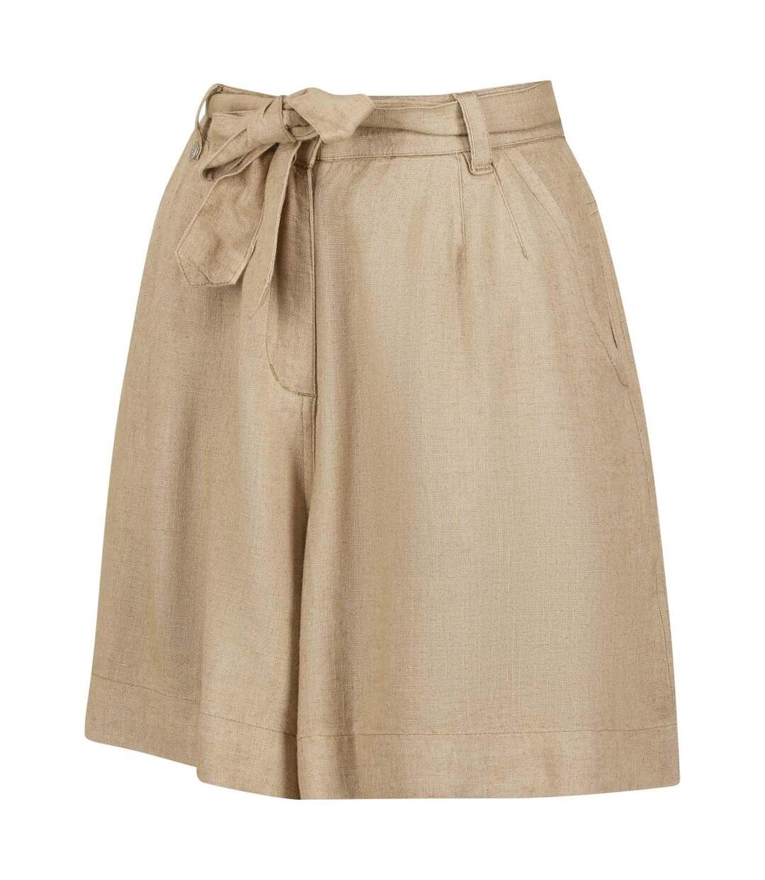 Womens/ladies Sabela Tie Belt Shorts Beige Regatta-1