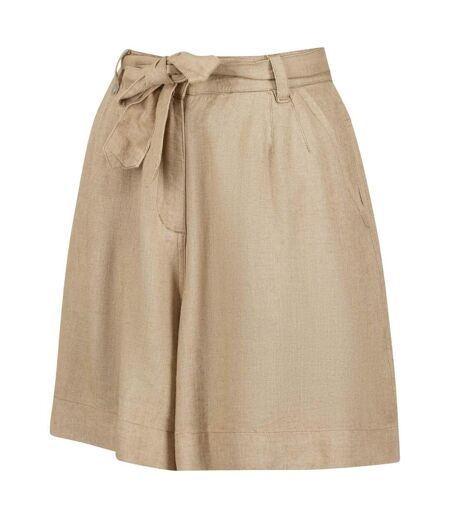 Womens/ladies Sabela Tie Belt Shorts Beige Regatta
