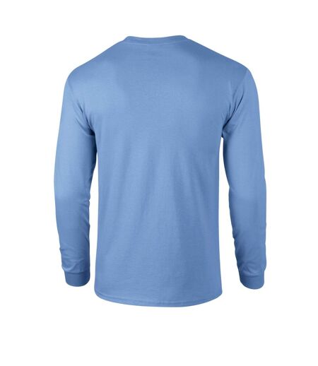 Gildan Unisex Adult Ultra Plain Cotton Long-Sleeved T-Shirt (Carolina Blue)