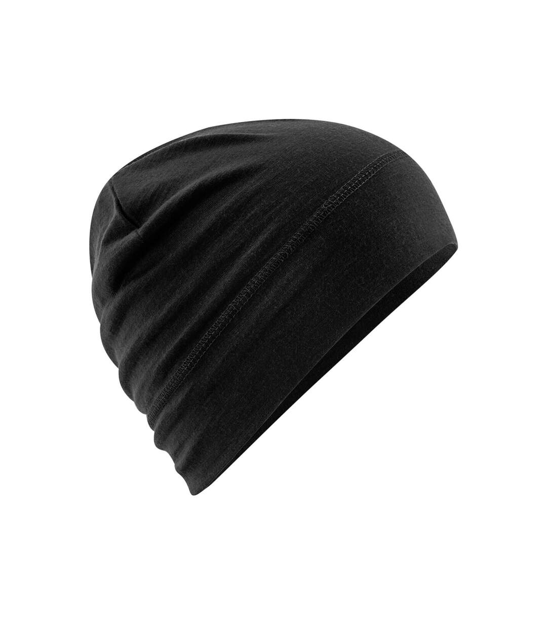 Bonnet En Laine Mérinos Noir Beechfield-2