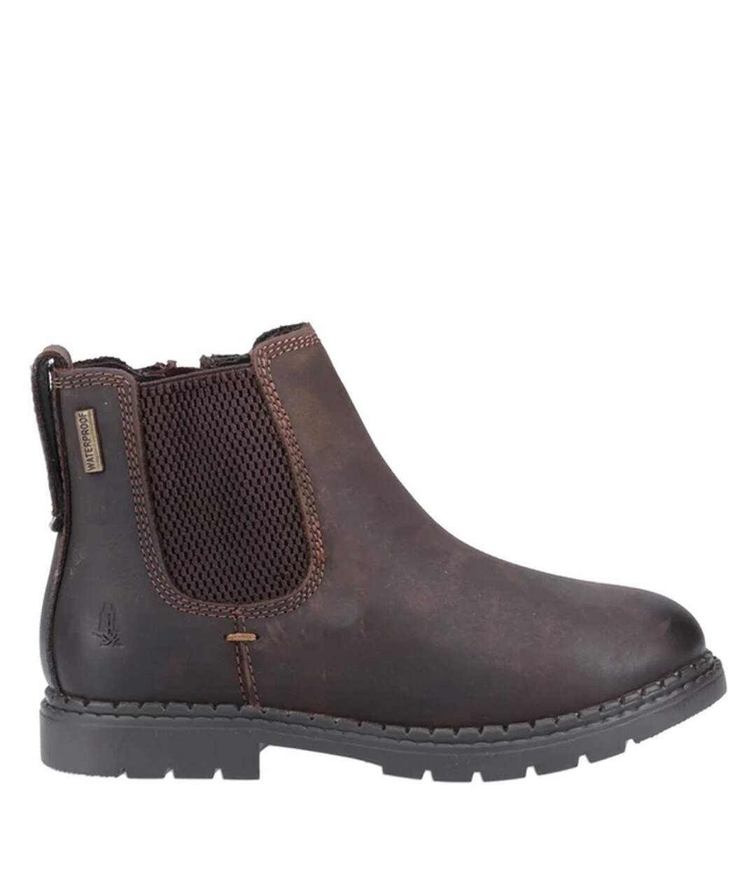 Bottines chelsea mini preston garçon marron Hush Puppies-3