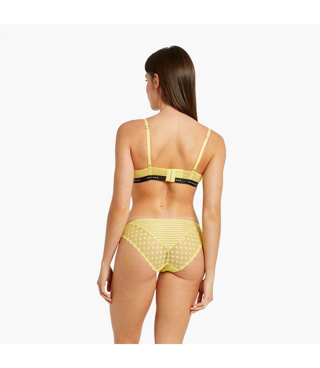 Soutien-gorge ampliforme coque moulée jaune Lily