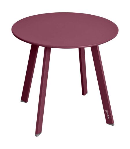 Table d'appoint de jardin ronde Saona - Diam. 50 cm - Bordeaux mat
