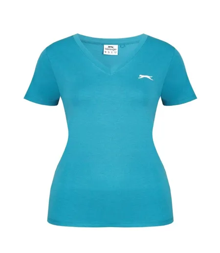 T-shirt Femme Bleu Sarcelle Slazenger