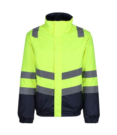 Regatta Mens High-Vis Insulated Jacket (Yellow/Navy) - UTRG7552