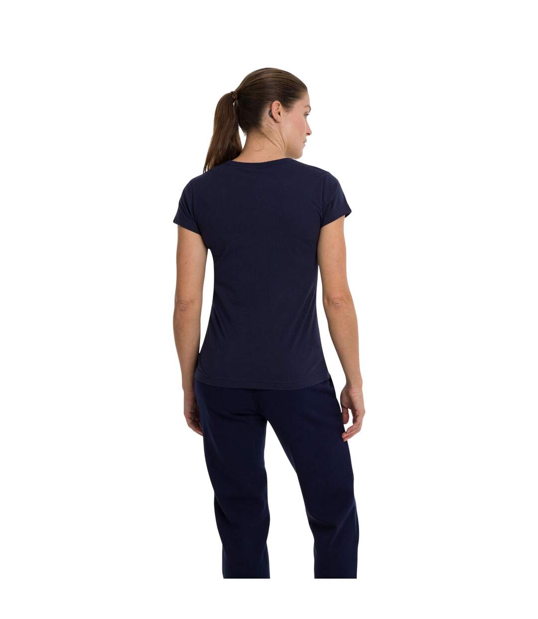 Womens/ladies Logo T-shirt Navy Canterbury-3