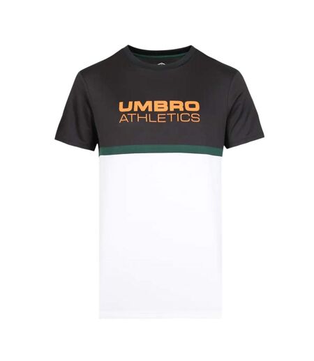 T-Shirt gris/blanc homme umbro spa net