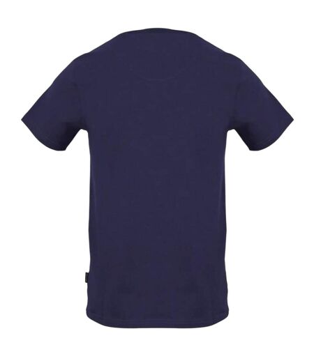 Mens Logo Jersey Crew Neck T-shirt Navy Aquascutum