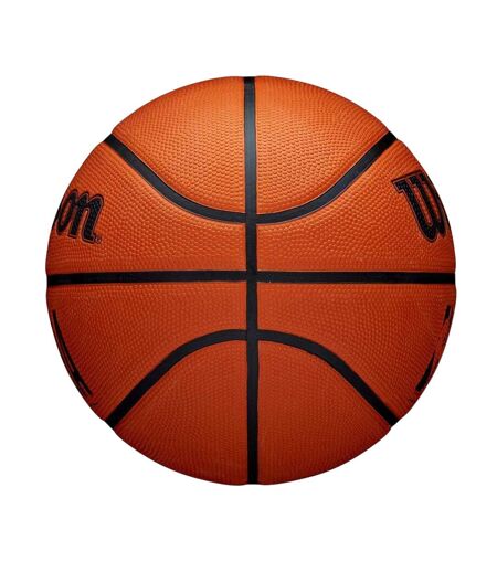 Nba Drv Logo Basketball 7 Brown White Wilson