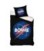 David Bowie Cotton Lightning Bolt Duvet Set (Black/White/Red) - UTAG1210