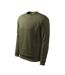 Sweat Essential Homme Vert Kaki Malfini-3
