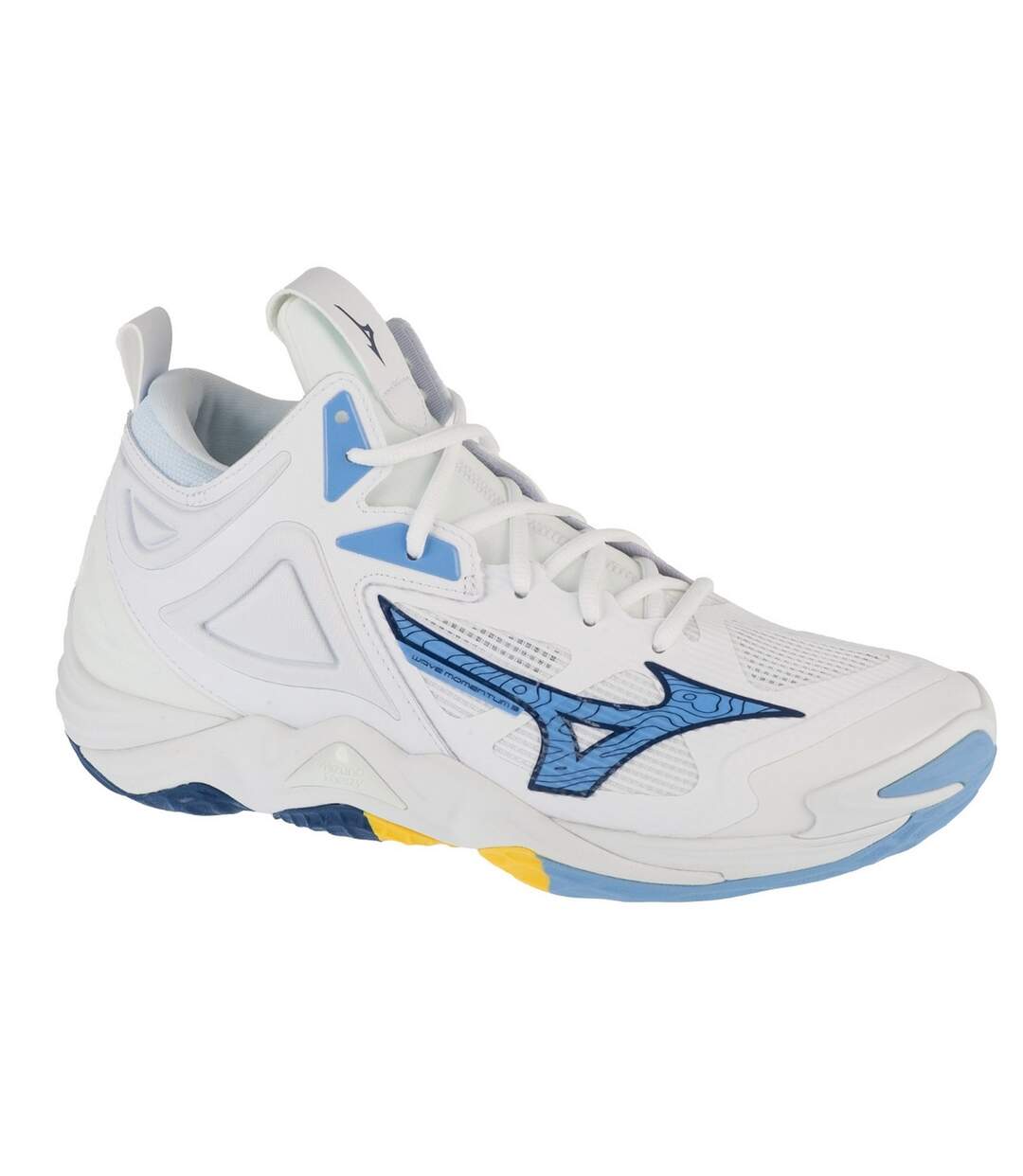 Chaussures De Volley-ball Wave Momentum Homme Blanc Mizuno-1