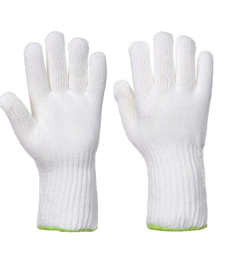 Unisex adult seamless heat resistant glove l white Portwest