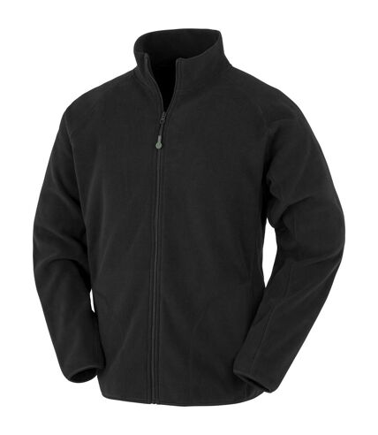 Result Genuine Recycled Mens Fleece Jacket (Black)