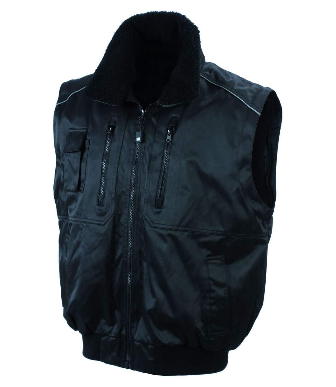 Blouson hiver 3 en 1 manches amovibles - JN812 - noir - Workwear-3