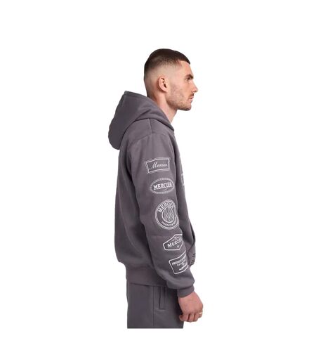 Mens Compton Full Zip Hoodie Grey Mercier