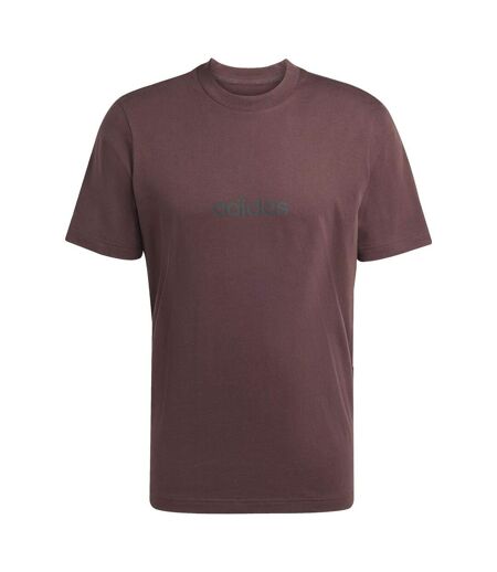 T-shirt Motif/style Logo Essentials Homme Marron Adidas