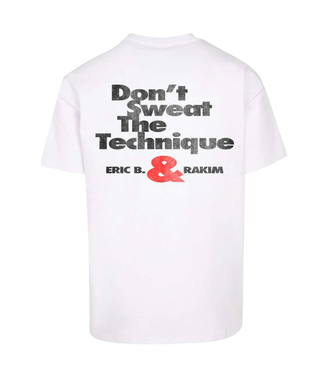 Mens Sweat The Technique Eric B. & Rakim Oversized T-shirt Blanc Mister Tee-3