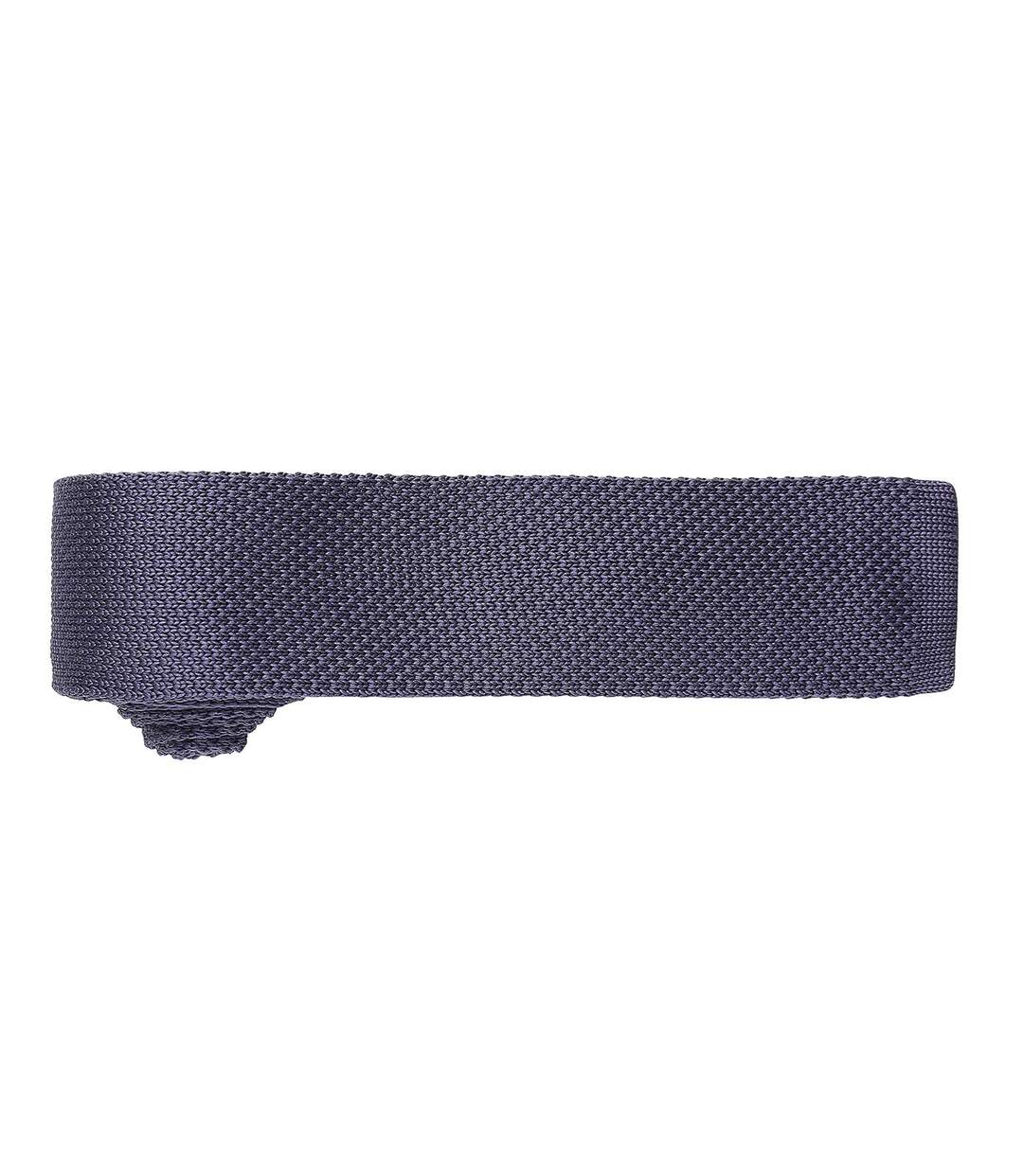 Premier Mens Slim Textured Knit Effect Tie (Steel) (One Size) - UTRW5241-2