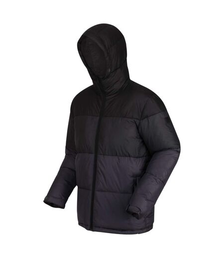 Mens Carnan Padded Jacket Black Ash Regatta