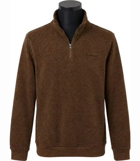 CHALLENGER CHARLY2 — Sweat polaire marron chiné : chaleur et élégance naturelle