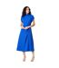 Robe mi-longue occasion femme cobalt Principles