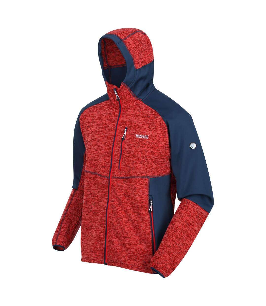 Veste à capuche cadford homme rouge vif / bleu nuit Regatta-4