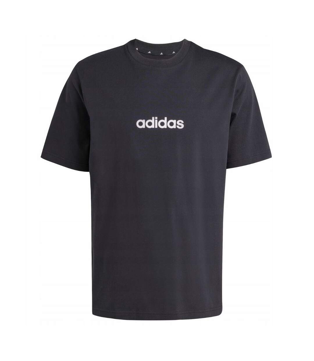 T-shirt Essentials Linear Homme Noir Adidas-2
