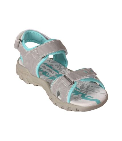 Sandales femme gris/ vert PDQ