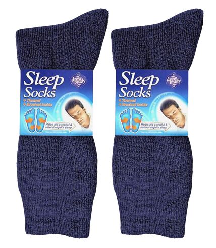 2 Pack Mens Thermal Sleep Socks for Winter