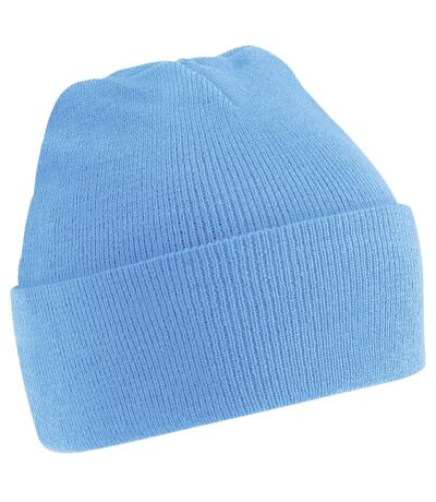 Bonnet tricoté unisexe bleu ciel Beechfield