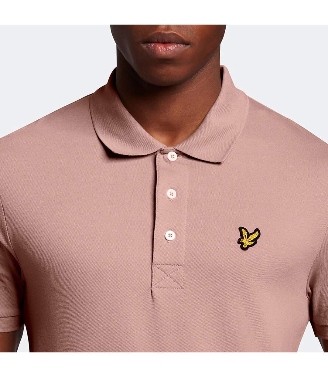 Polo Uni Homme Mauve Rose Lyle & Scott-4