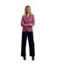 Womens/ladies laveda jersey slub t-shirt dark raspberry Weird Fish-3