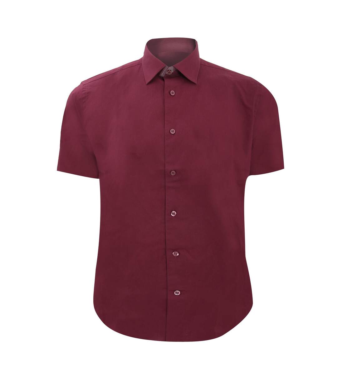 Chemise À Manches Courtes  Collection Pour Homme Bordeaux Russell-1