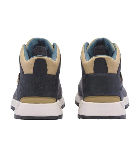 Mens Sprint Trekker Leather Lace Up Mid Boots Blue Timberland