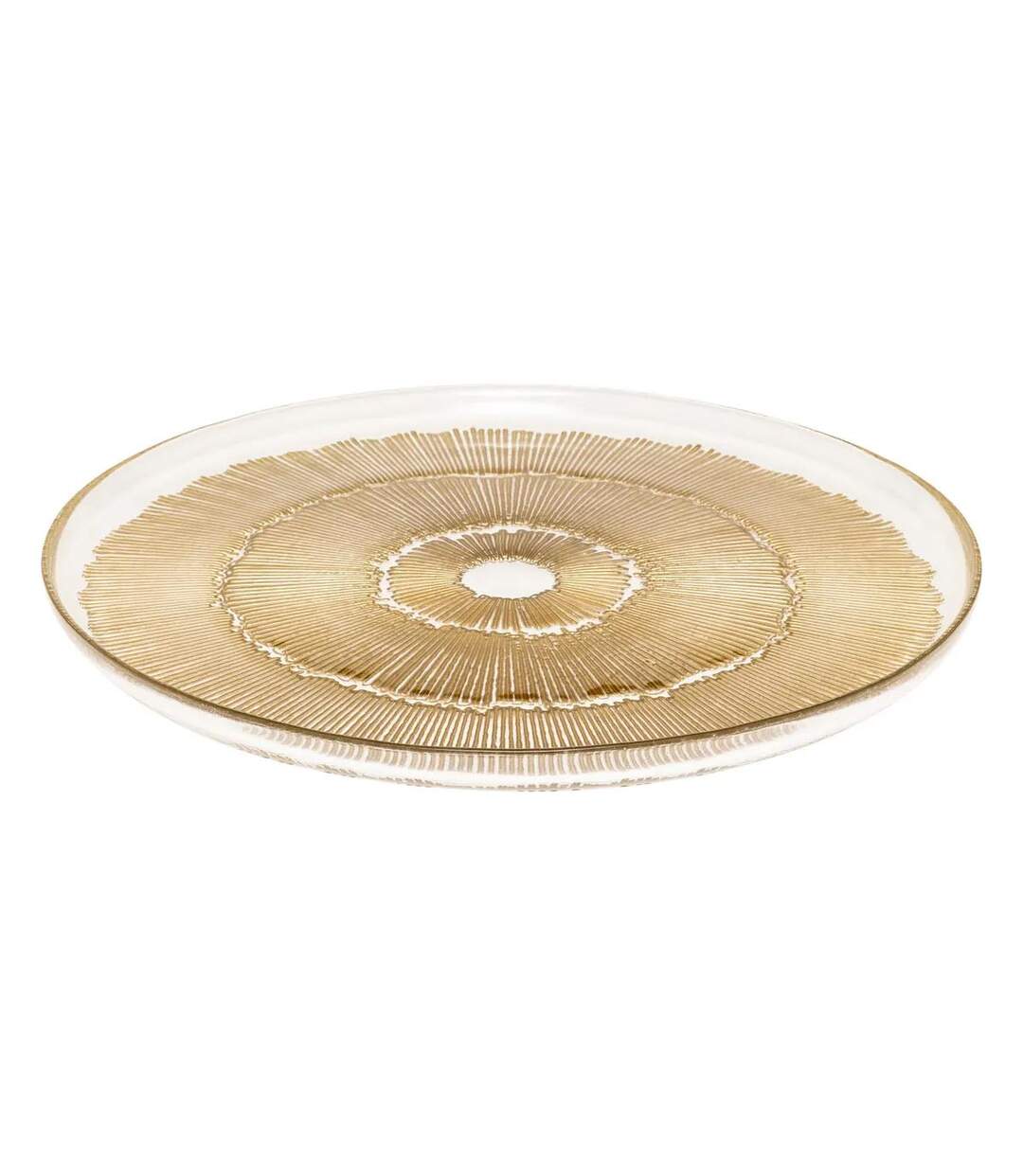 Lot de 6 Assiettes Plates Celeste 28cm Doré-2