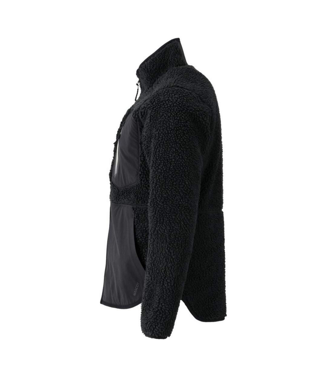 Mens Customized Zipped Jacket Black Mascot-2