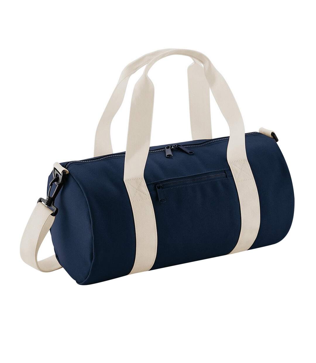Petit Sac Polochon Taille Unique Bleu Marine Blanc Cassé Bagbase-1