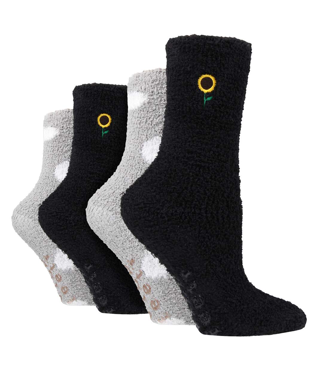 Wildfeet - 4 Pairs LadiesSoft Fleece Bed Socks-1
