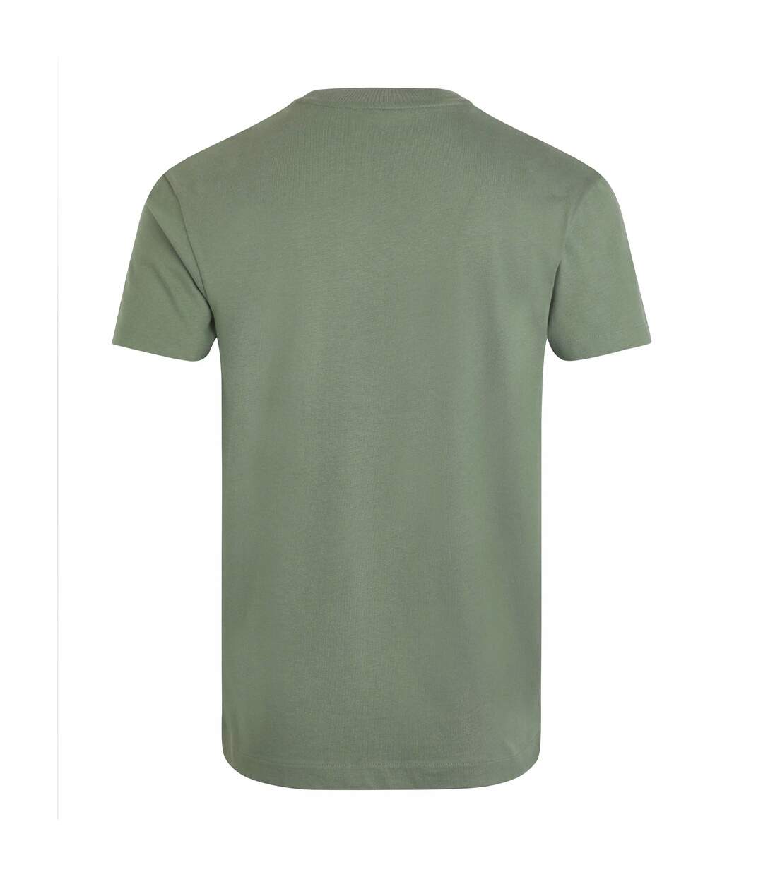 Mens keaton organic cotton pocket t-shirt army green Weird Fish-2