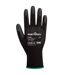 A120 pu palm grip gloves xs black Portwest