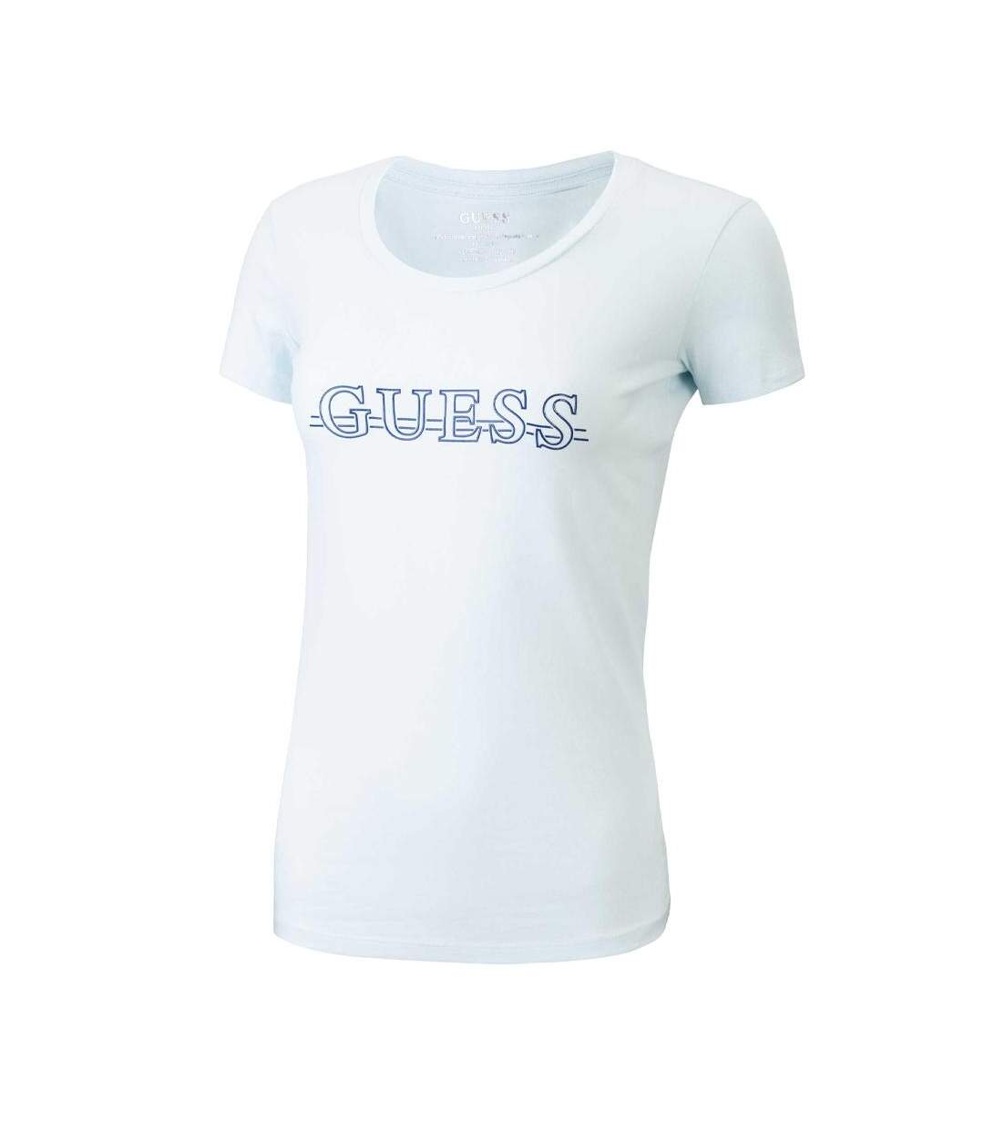 T-shirt Bleu Femme Guess Davina - L-1