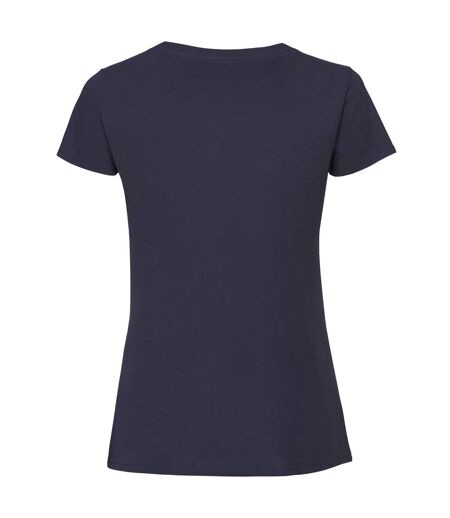 T-shirt ajusté femmes bleu marine Fruit of the Loom